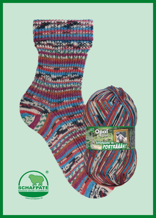 Opal Schafpate 16 Portraaah (Portraits) 4 Ply