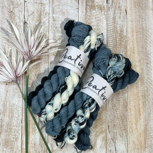 Creativo sock wool hand dyed Petit set of 5x 20g