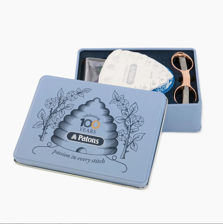 Patons Notions Kit in Commemorative Tin