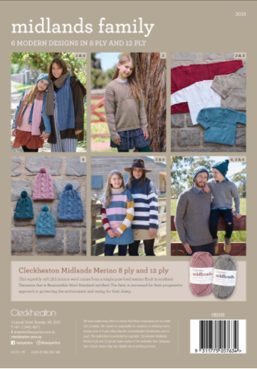 Cleckheaton Midlands FamilyPattern Book - 8031