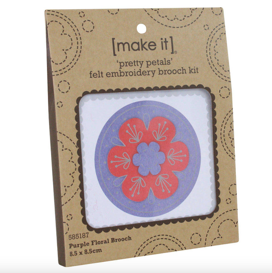 Embroidery Felt Brooch Kit