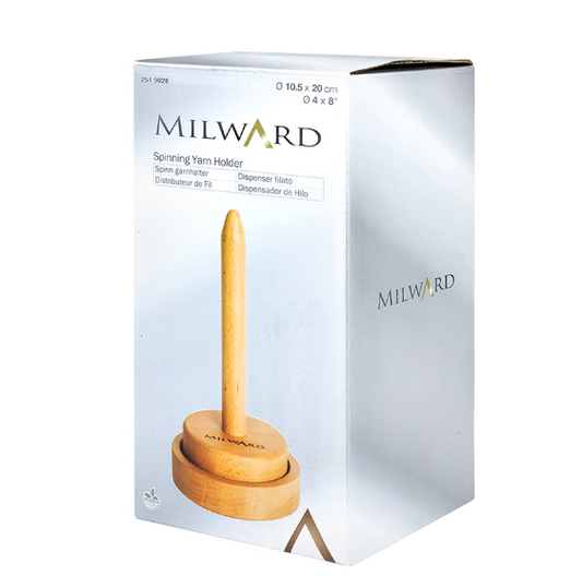 MILWARD SPINNING YARN HOLDER BEECH WOOD 10.5 X 10.5 X 20CM