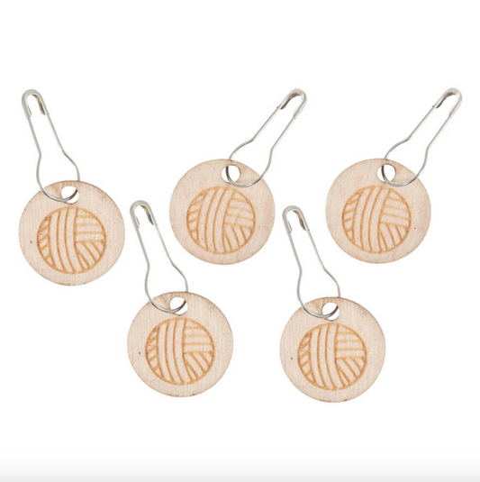 Milward Wooden Bulb Stitch Markers