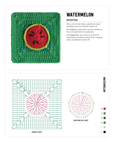 3D Granny Squares Cards by Celine Semaan