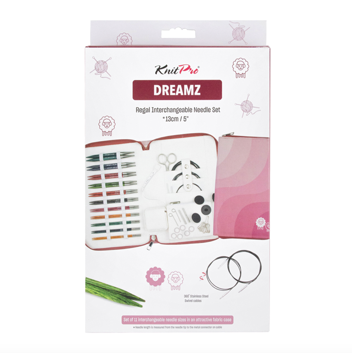 KNITPRO DREAMZ INTCHANGE CIRCULAR NEEDLE SET-REGAL