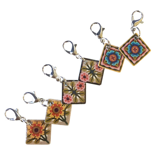 Spirit of Flora Crochet Stitch Markers In A Tin (Set of 6)