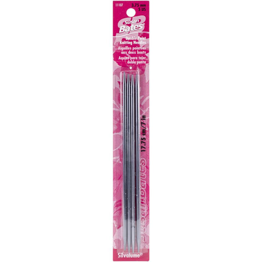 Silvalume Double Point Knitting Needles 7"