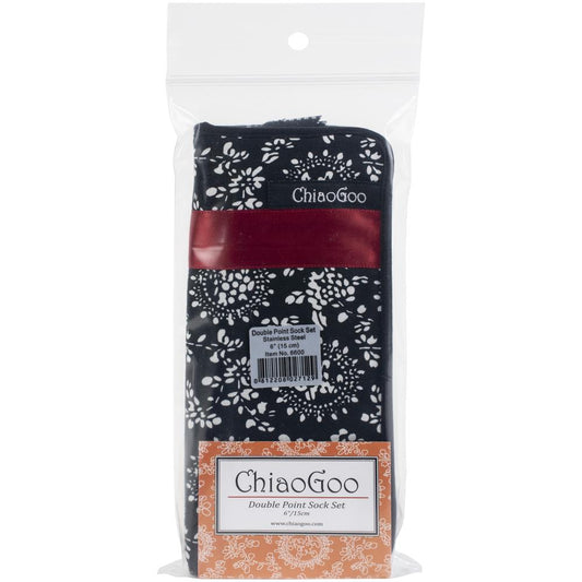 ChiaoGoo Double Point Stainless Steel Knitting Needle 6" (15cm) Set