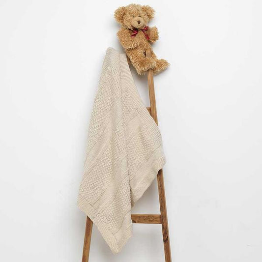 Ciara Textured Baby Blanket Knit Kit