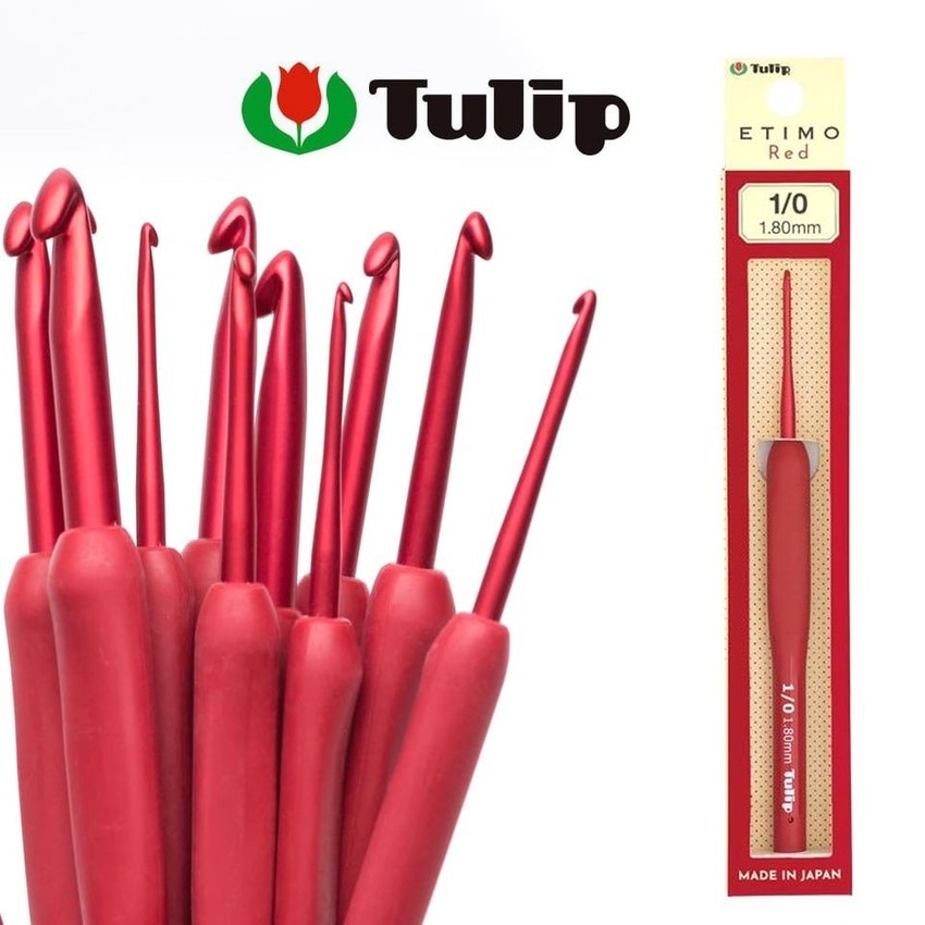 Tulip Etimo Red Crochet Hook