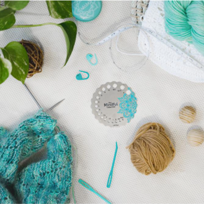 Limited Edition Sterling Silver Plated Metal Needle Gauge