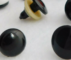 Safety Eyes button Style Black (one pair)