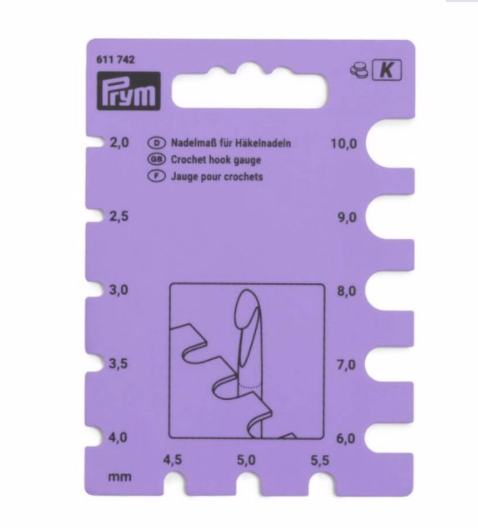 Prym Crochet Hook gauge
