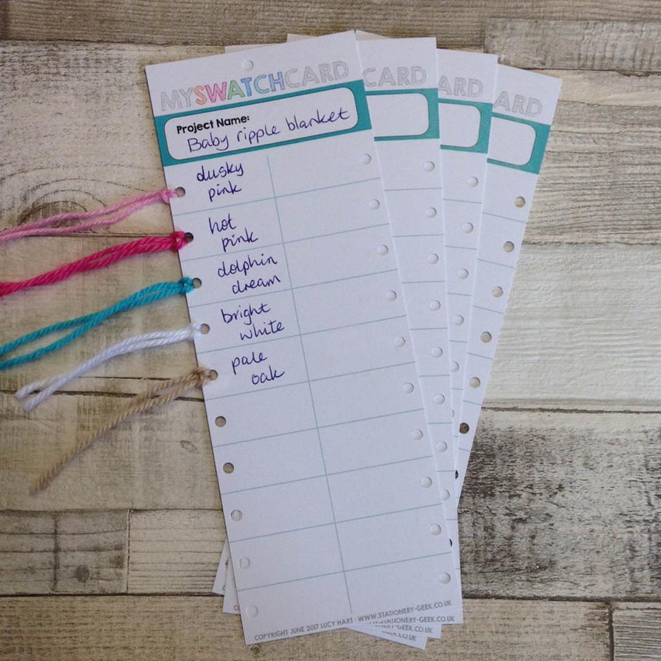 Swatch Cards - Pack of 20