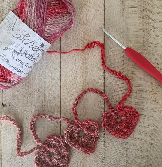 Rambling Hearts Garland by Wendy Bambach.