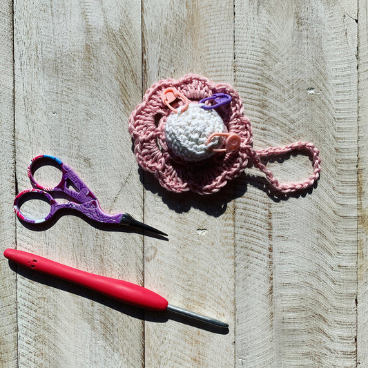 Floral Stitch Marker Keeper Pattern
