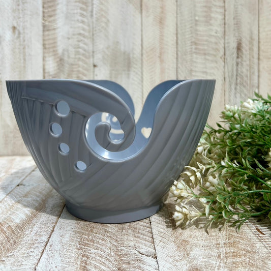 Grey Plastic Yarn Bowl 11.8 x 18 cm