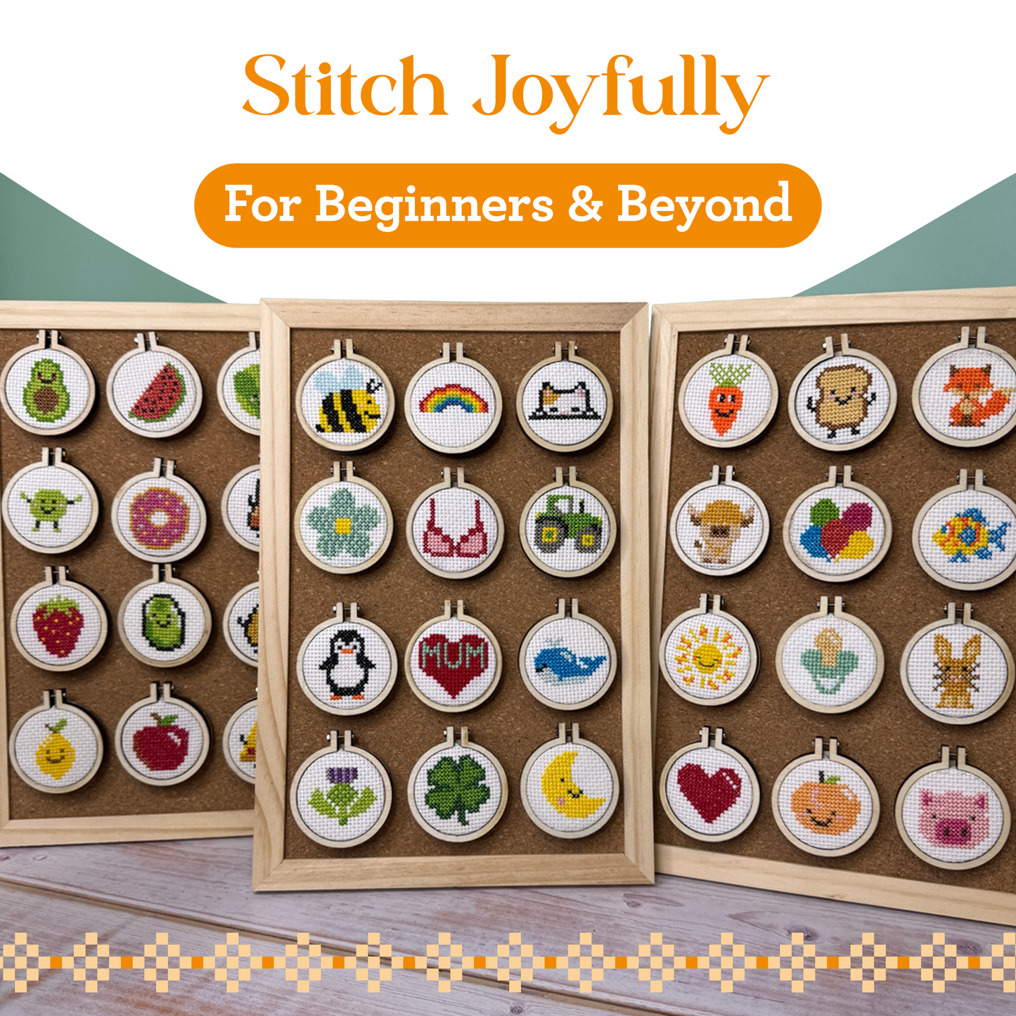 For Fox Sake! Mini Matchbox Cross Stitch Kit