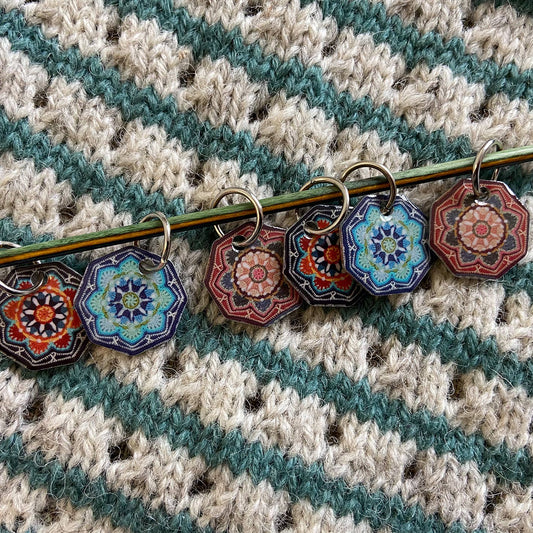 Persian Tiles Stitch Markers (Set of 6) - Janie Crow