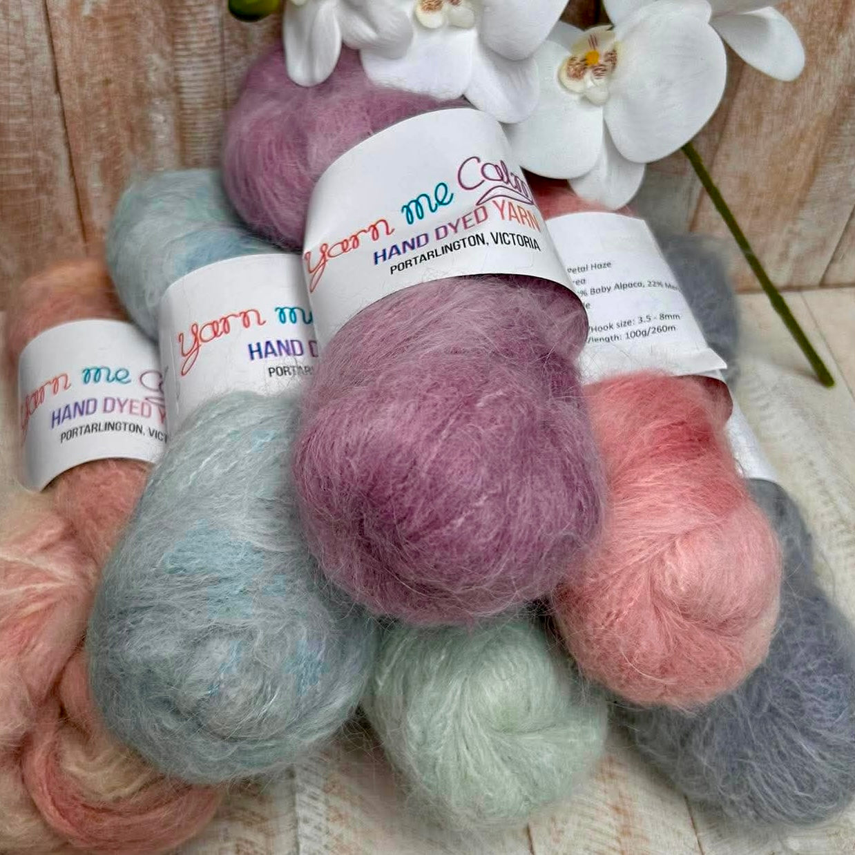 Hand Dyed Brushed Alpaca/Merino by YMC
