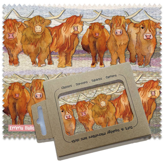 Highland Coos Lens Cloth