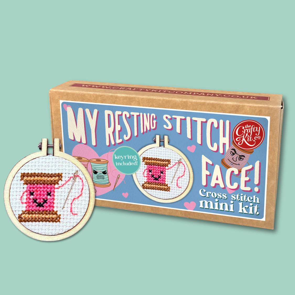 My Resting Stitch Face! Mini Matchbox Cross Stitch Kit – Yarn Me Calm