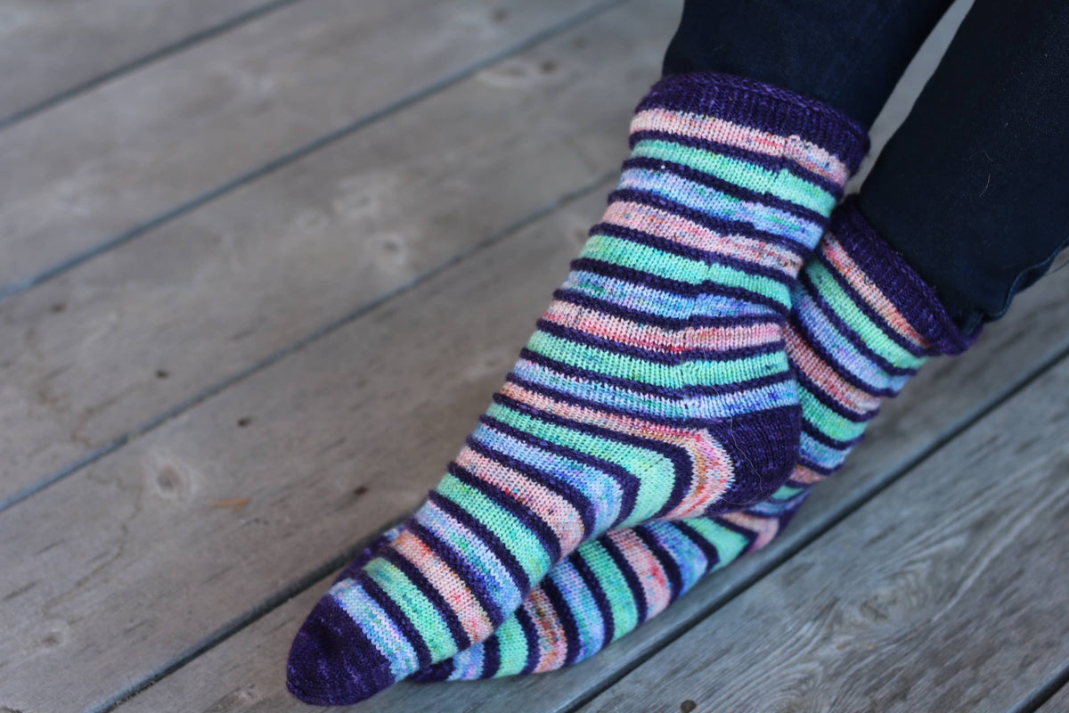 Striped Socks Knitting Kit