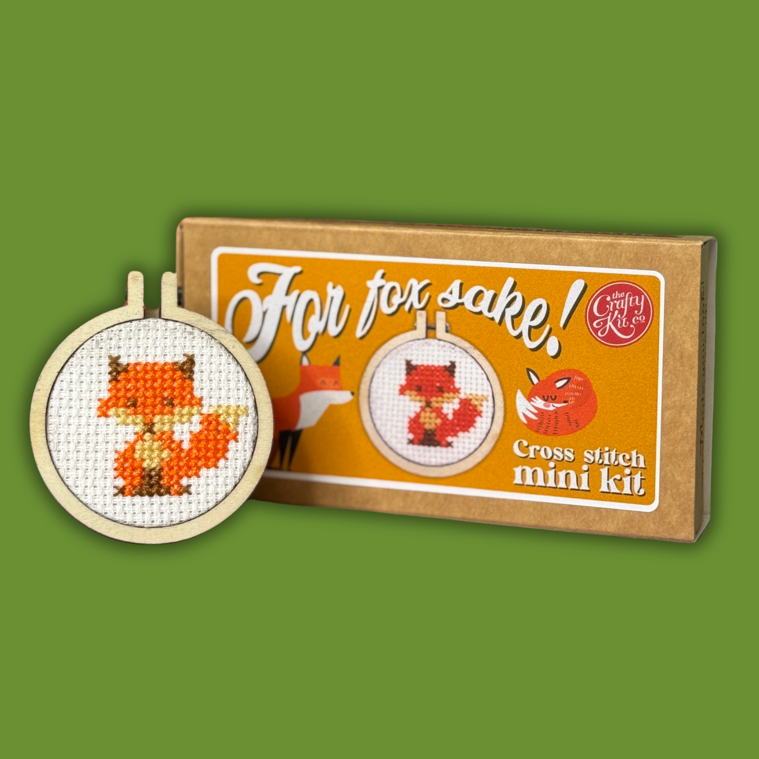 For Fox Sake! Mini Matchbox Cross Stitch Kit – Yarn Me Calm