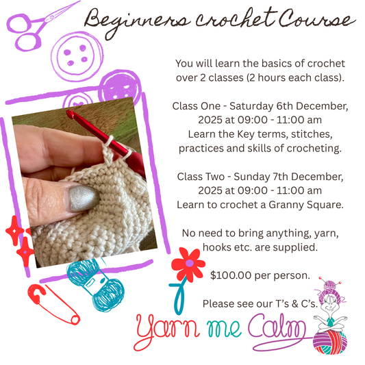 Learn to Crochet - Beginner Workshops December
