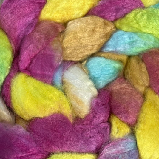 Hand Dyed Pearl Fibre