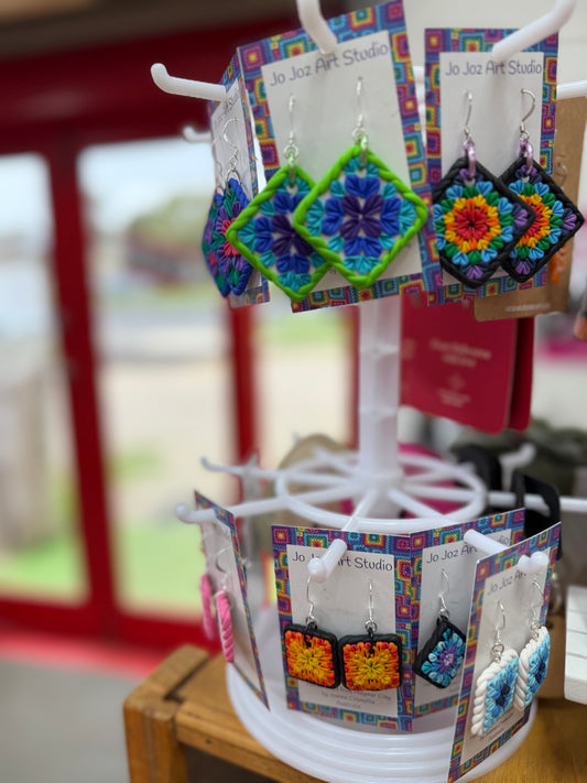 Granny Square Earrings
