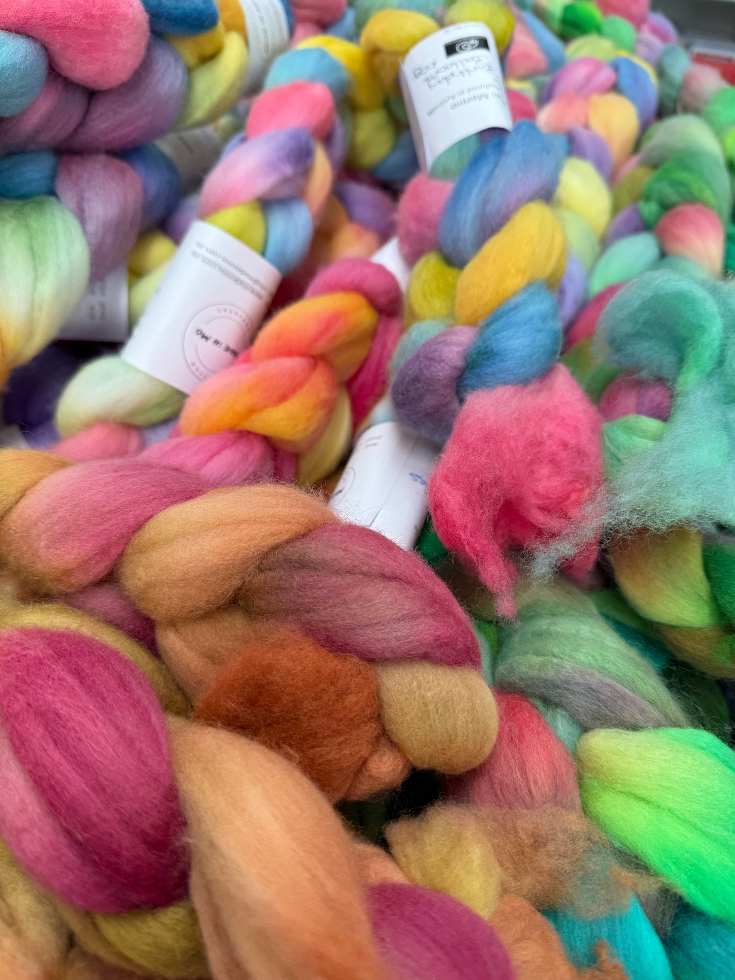 Hand Dyed Merino Tops