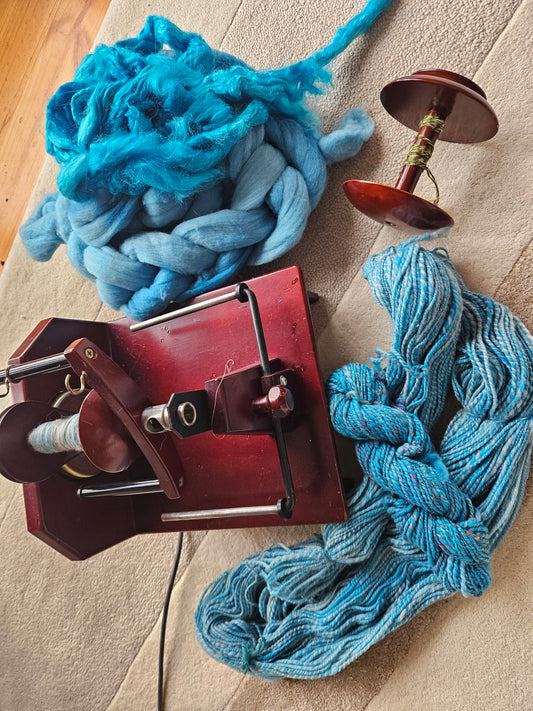 Introduction to Spinning Fibre (on an E-Spinner)