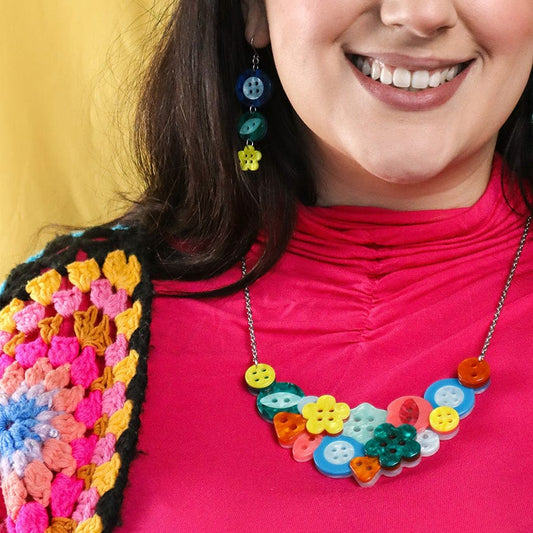 Cute As A Button Necklace
