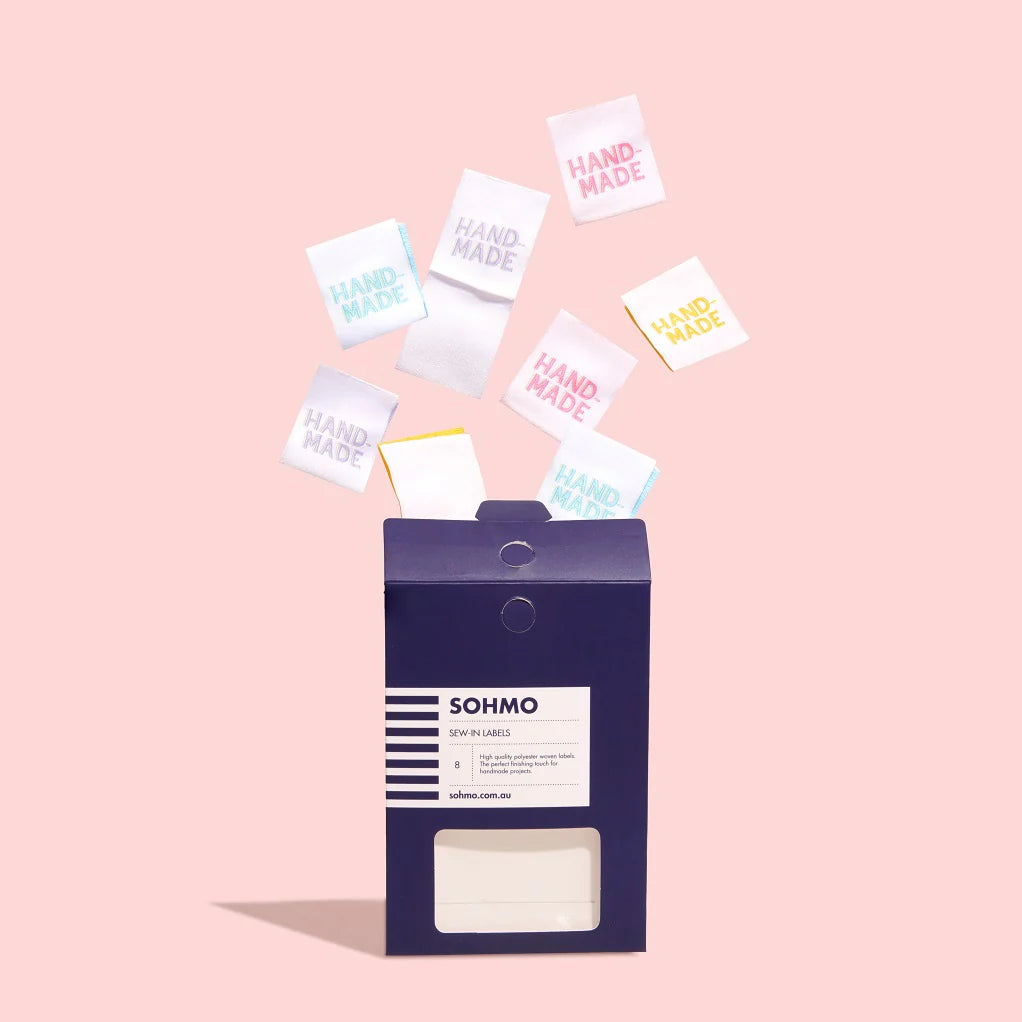 SOHMO - Sew-in Labels - Handmade drop shadow