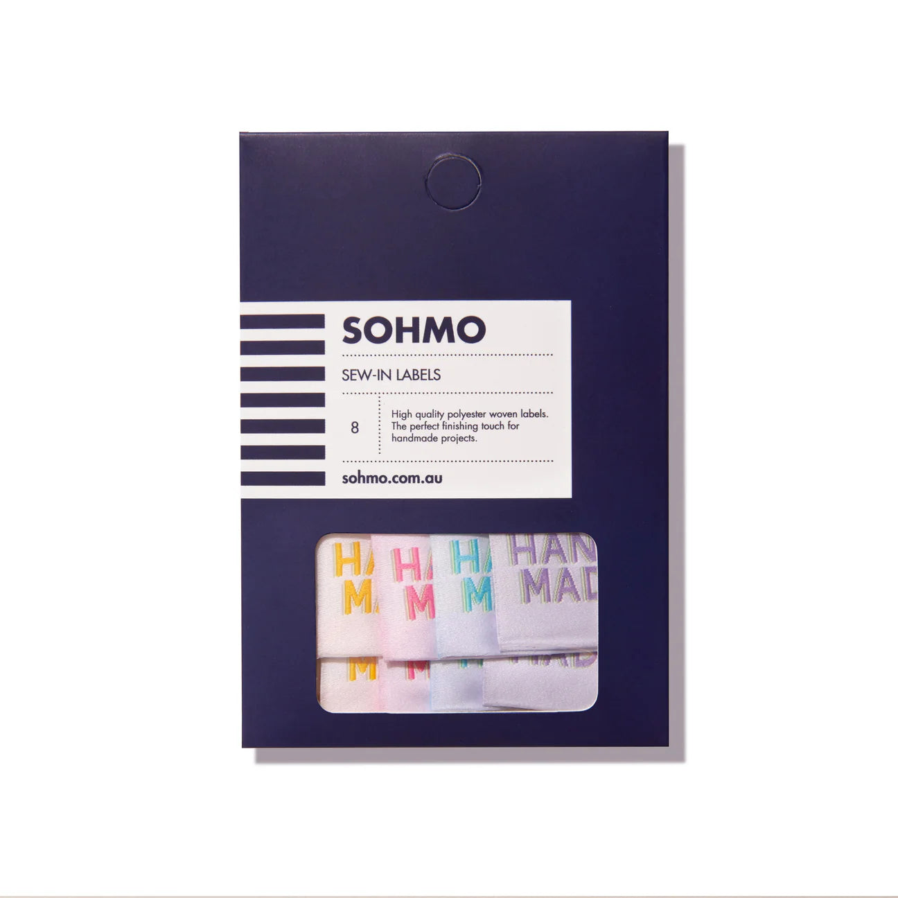SOHMO - Sew-in Labels - Handmade drop shadow