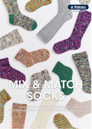 Mix and Match Socks Pattern Book - 7023