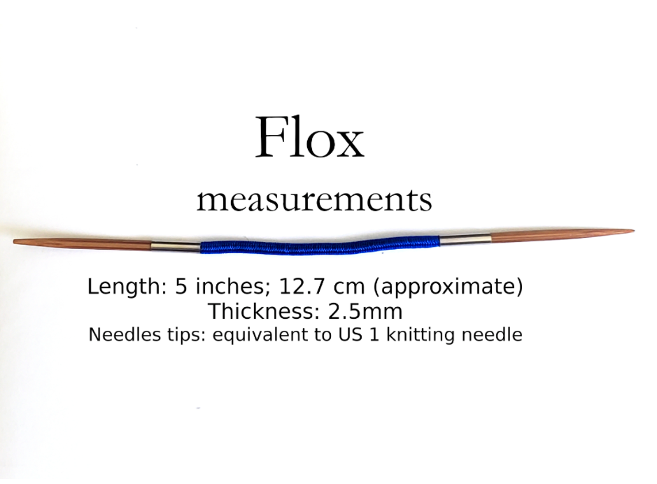 Floops Flox Knitting/Crochet Tool with wooden tips