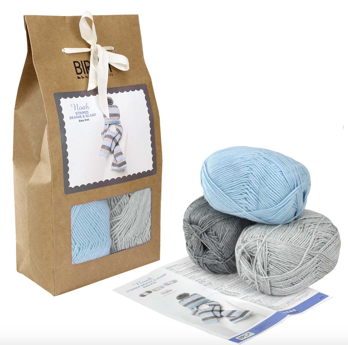Ciara Textured Baby Blanket Knit Kit