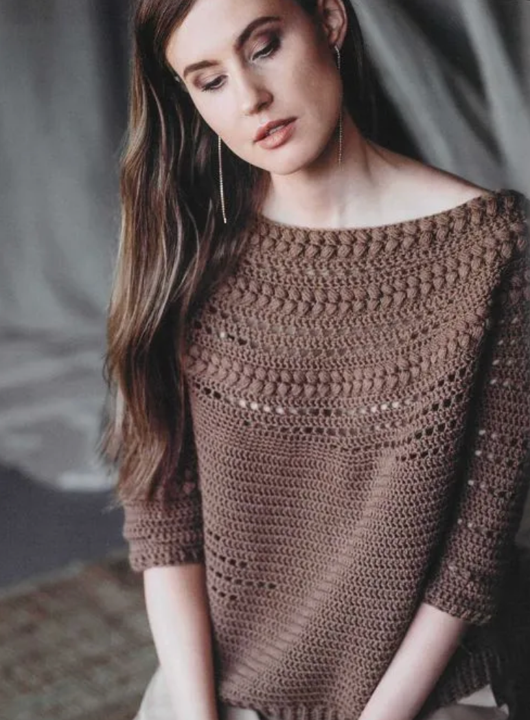 Crochet Sweaters with a Textured Twist