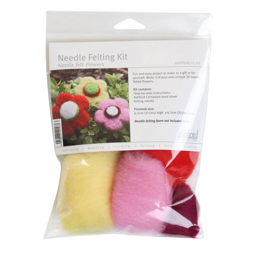 Needle Felting Kit - Flowers