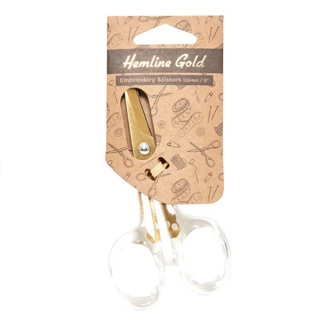 Hemline Gold Embroidery Scissors