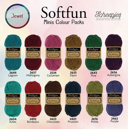 Scheepjes Softfun colour pack 12x20g