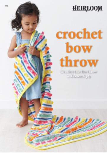 CROCHET BOW THROW - 601