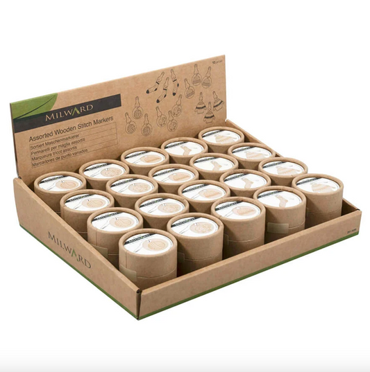 Milward Wooden Bulb Stitch Markers