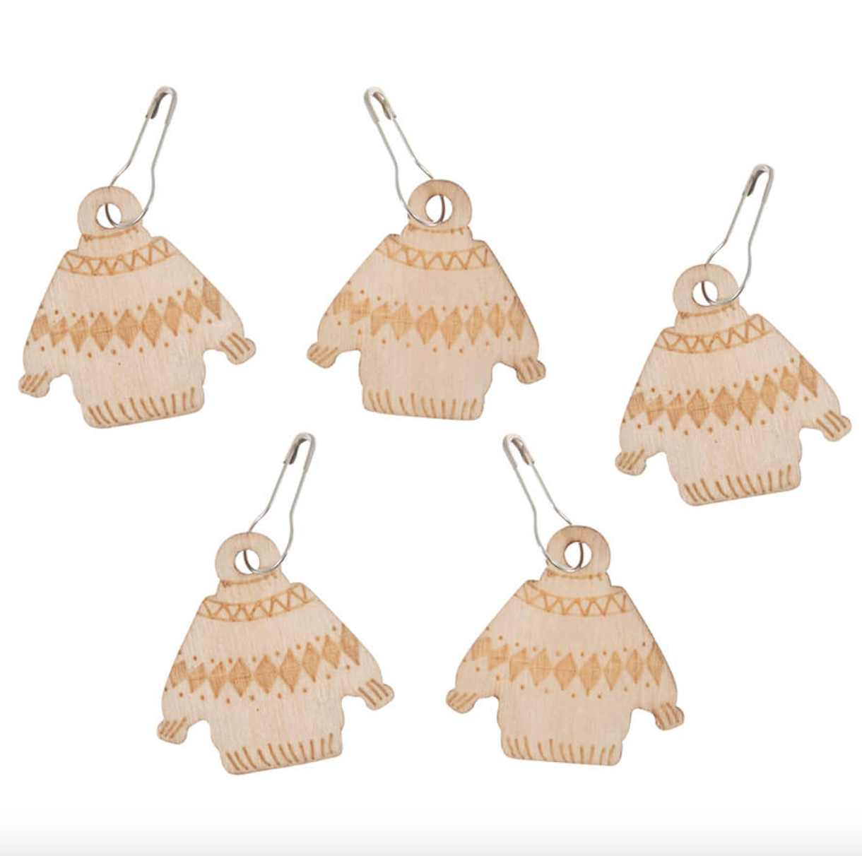 Milward Wooden Bulb Stitch Markers