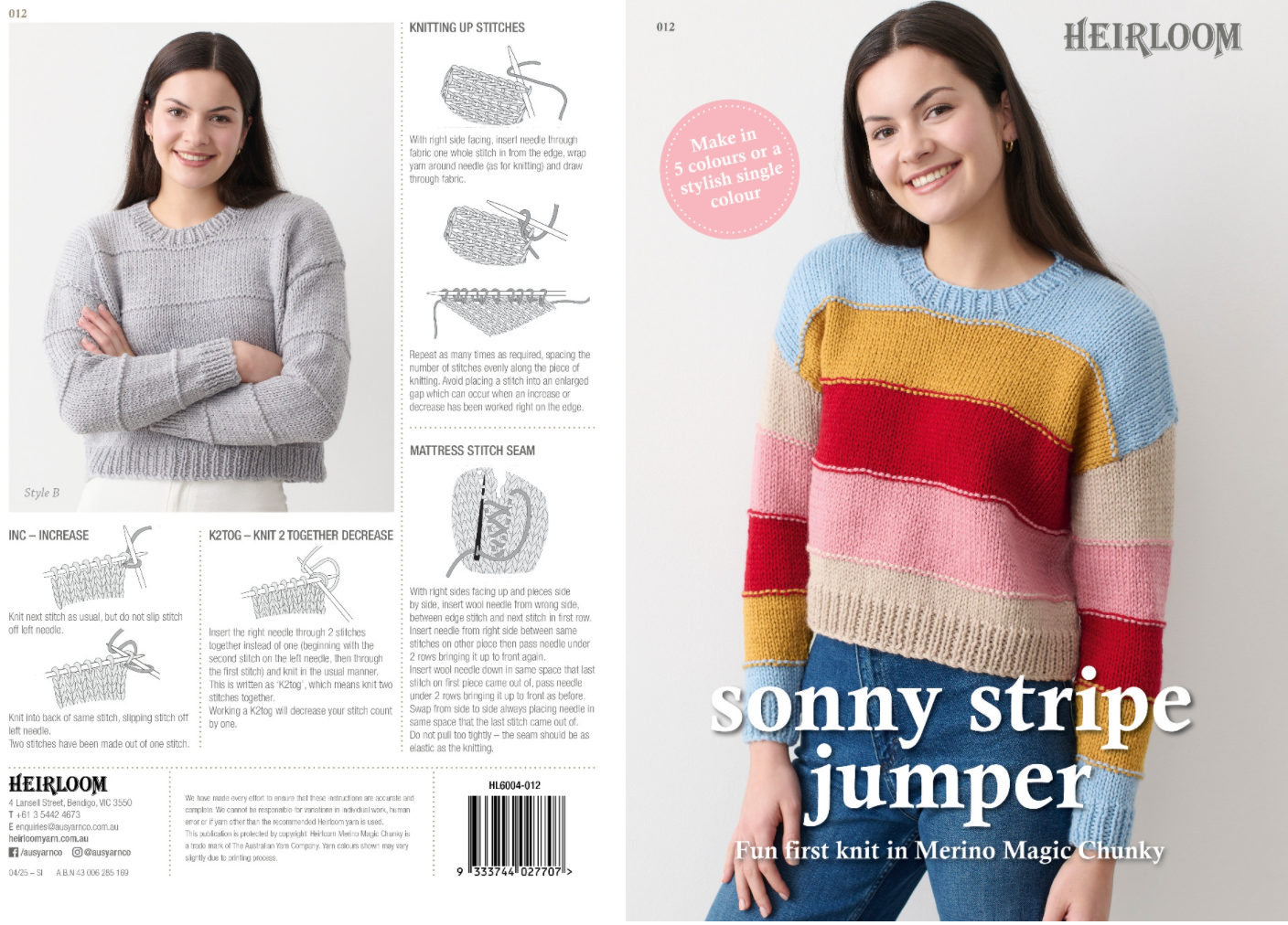 HEIRLOOM SONNY STRIPE JUMPER - 012