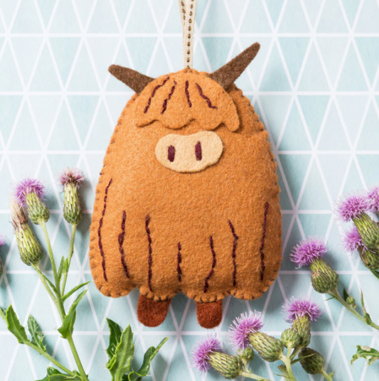 Highland Cow Felt Craft Mini Kit