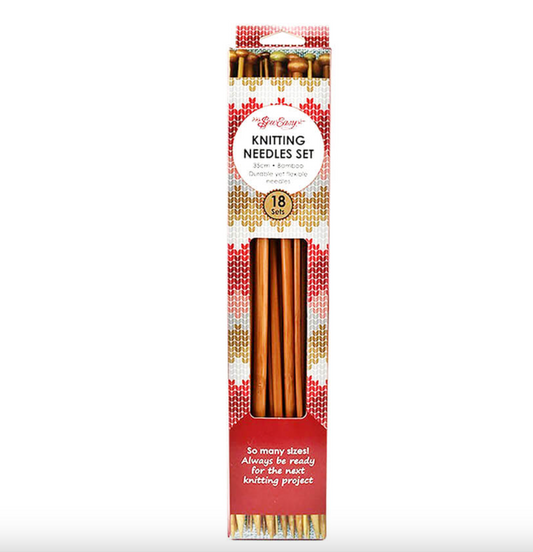 SEW EASY ASSORTED BAMBOO KNITTING NEEDLES 35CM