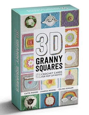 3D Granny Squares Cards by Celine Semaan
